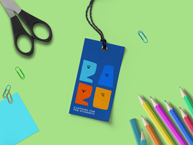 Clothing Tag on a School Desk