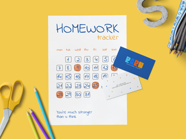 School Calendar With Stationery