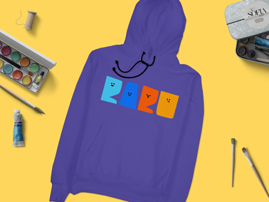 Branded Hoodie With a Painting Kit