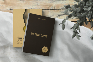 Two Books on a Wooden Table