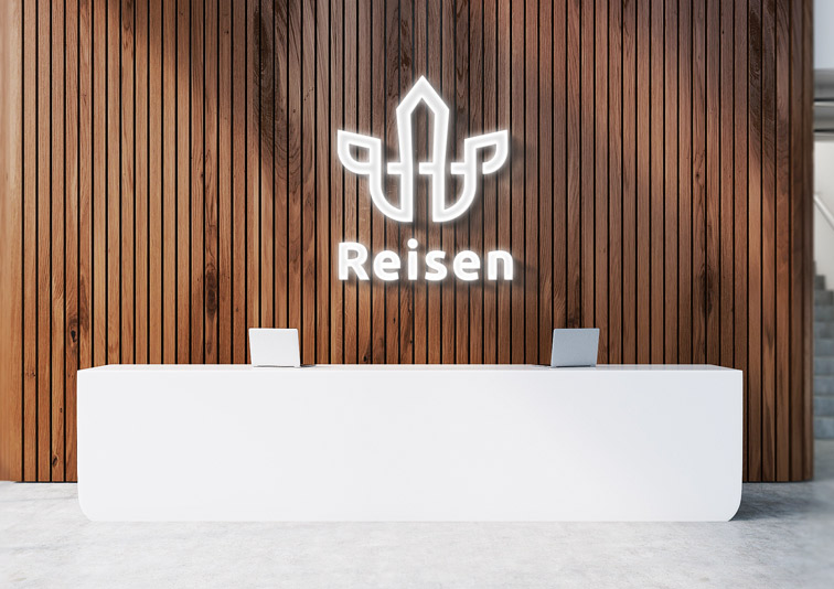 3D Logo on a Reception Wall