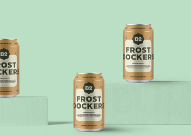 Three Drink Cans Front View