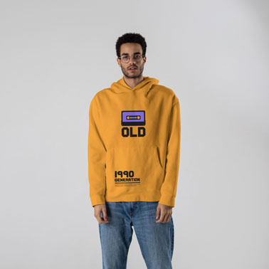 Male Wearing a Hoodie