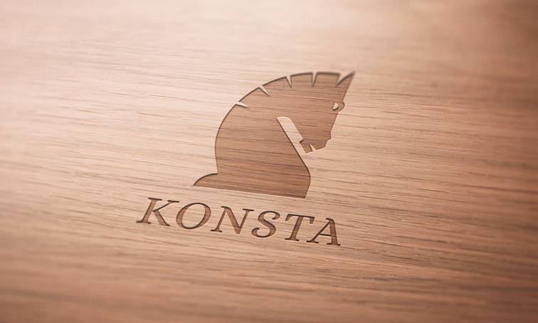 Logo on Wood