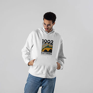 Male in a Hoodie Low Angle View