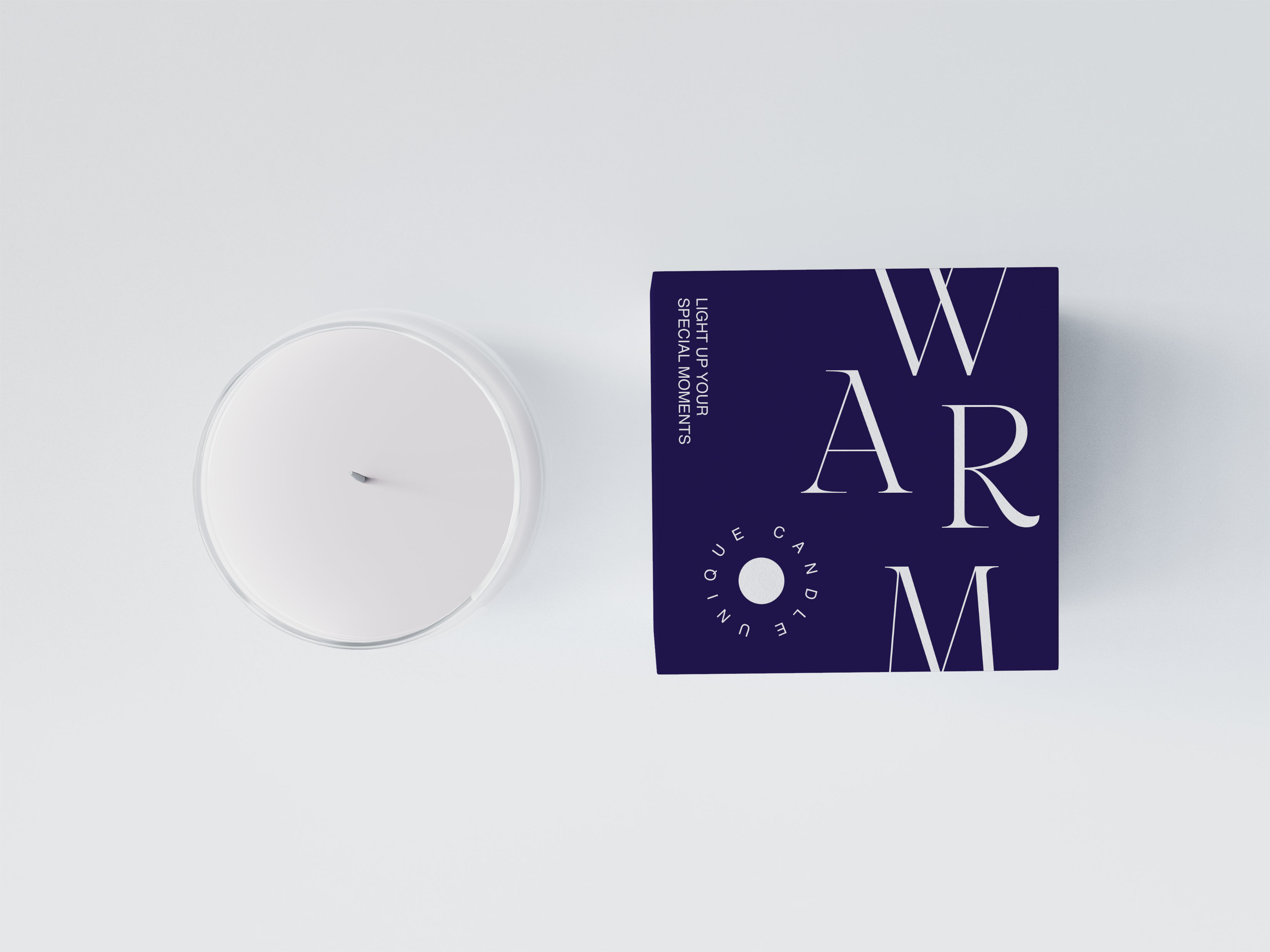 キャンドル箱、角度面図