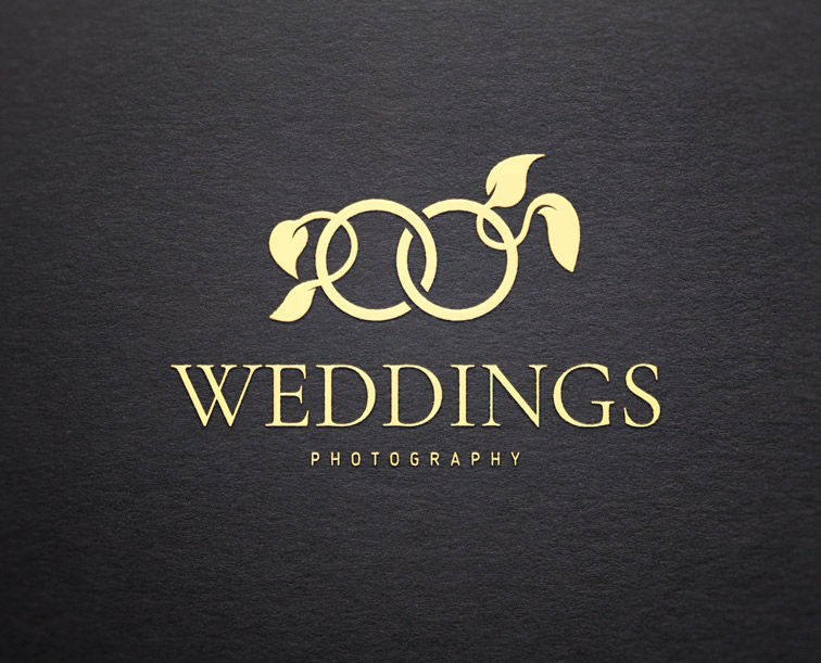 Logo on Black Texture