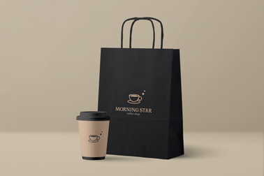 Paper Bag With a Paper Cup