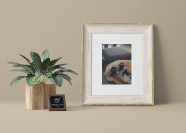 Photo Frame With a Plant