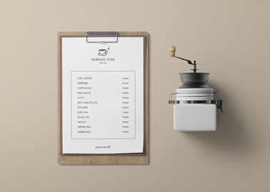 Paper Pad With a Coffee Grinder