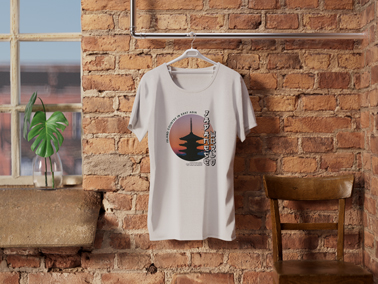 T-shirt Hanging on a Brick Wall