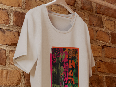 T-shirt on a Wall Half View