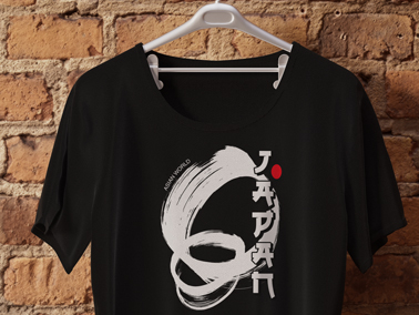 T-shirt on a Wall Closeup View