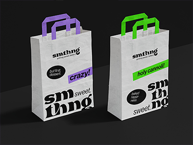 Two Paper Bags Angle View