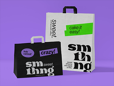 Two Shopping Bags, One is Smaller