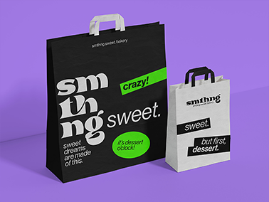 Two Shopping Bags Angle View