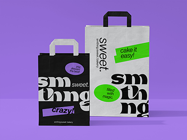 Two Shopping Bags, One is Bigger