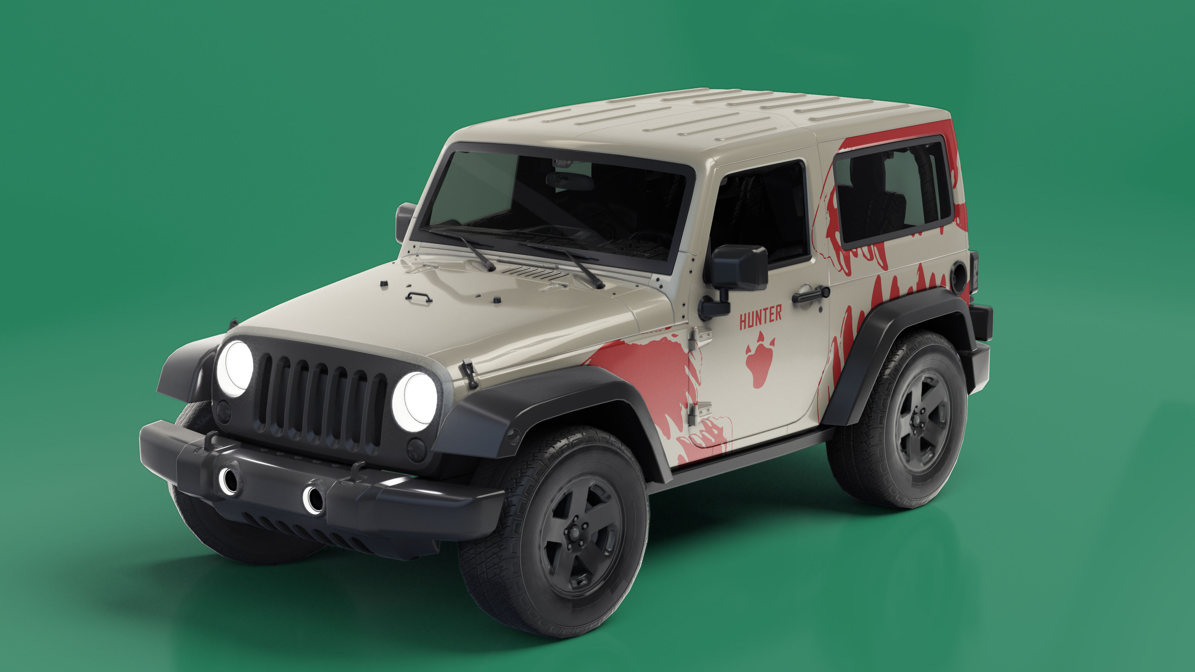 SUV Car Right Angle View