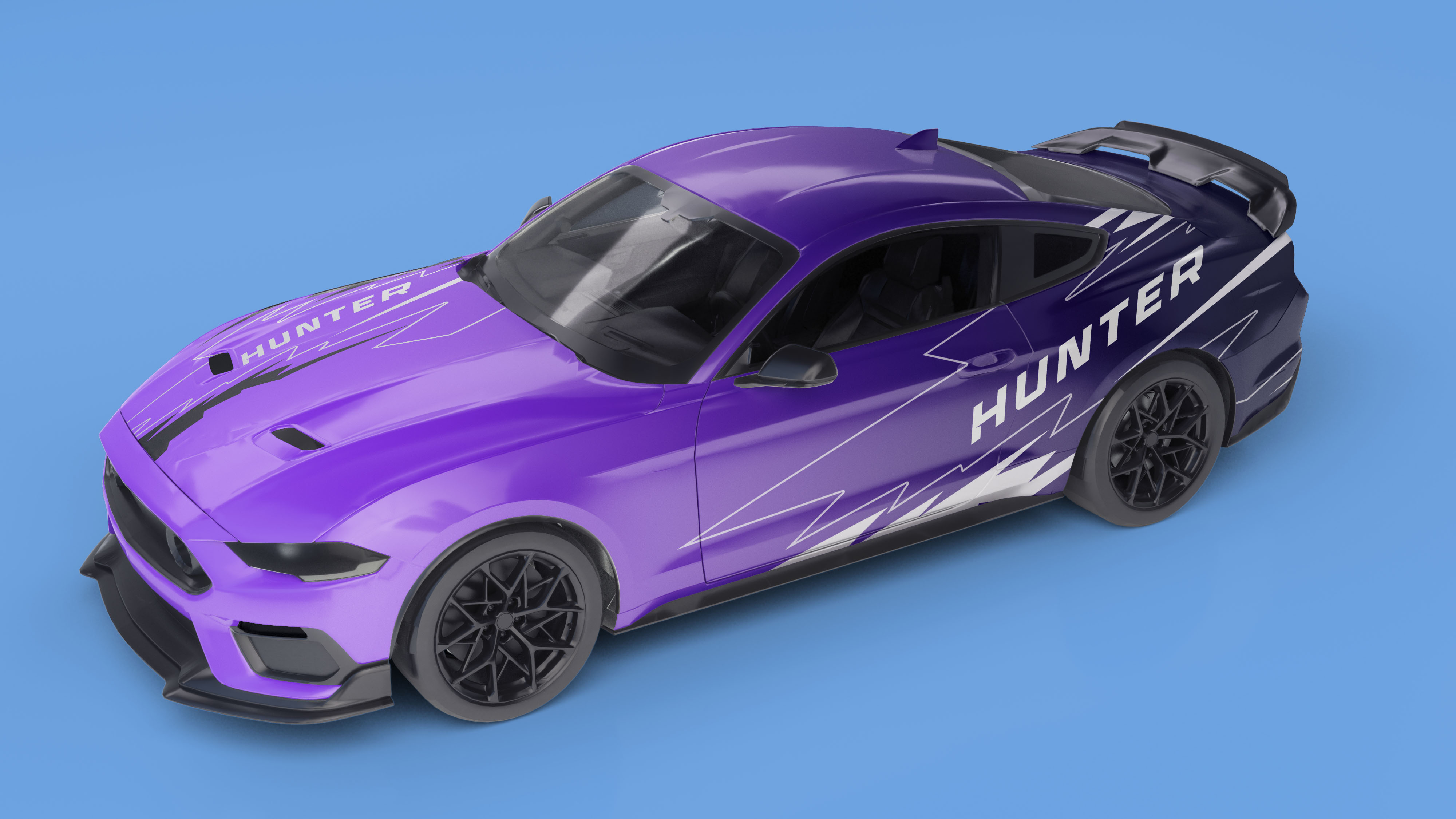 Sports Car Right Angle View