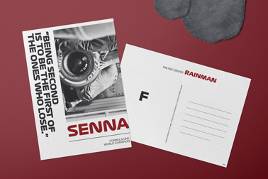 Two Postcards, One Back View