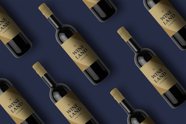 A Collection of Red Wine Bottles High Angle View