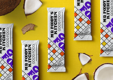 Protein Bar Packaging High Angle View