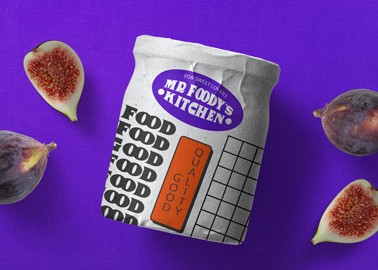 Can Packaging on Purple Background