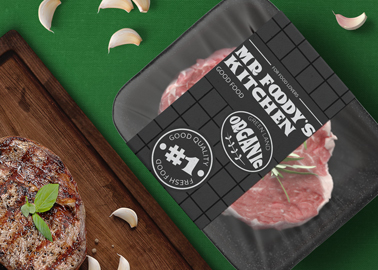 Meat Container High Angle View