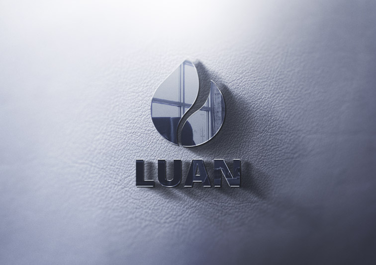 3D Logo on Suede Fabric