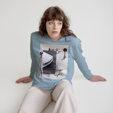 Woman Sitting on the Ground