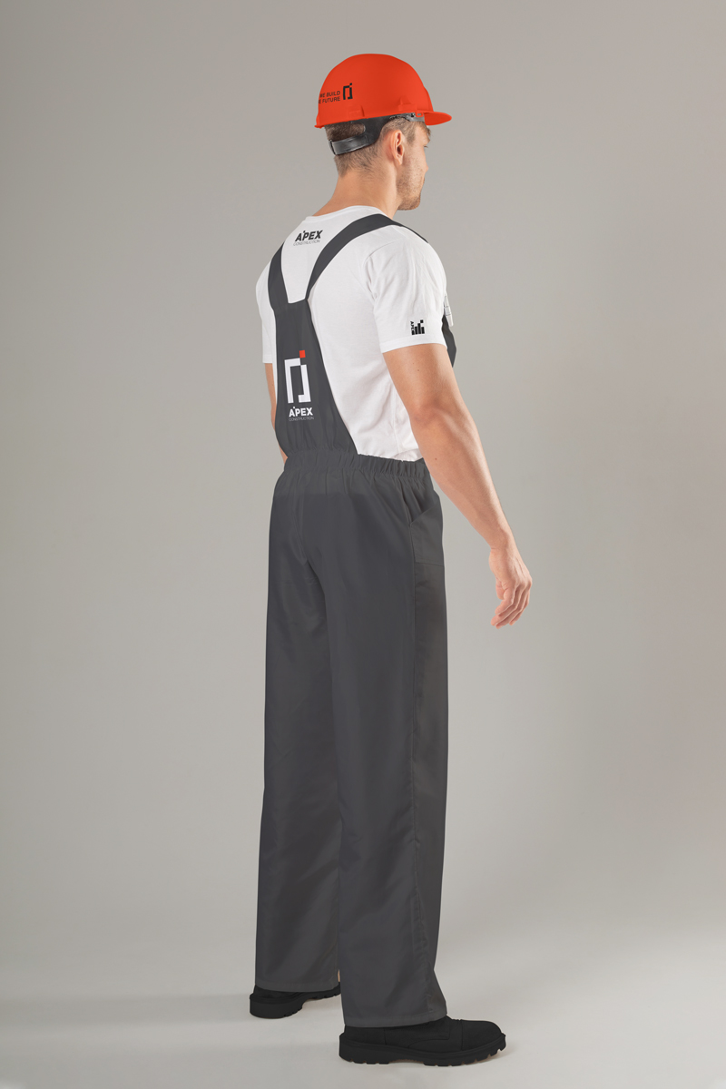 Man Wearing Overalls Side View  