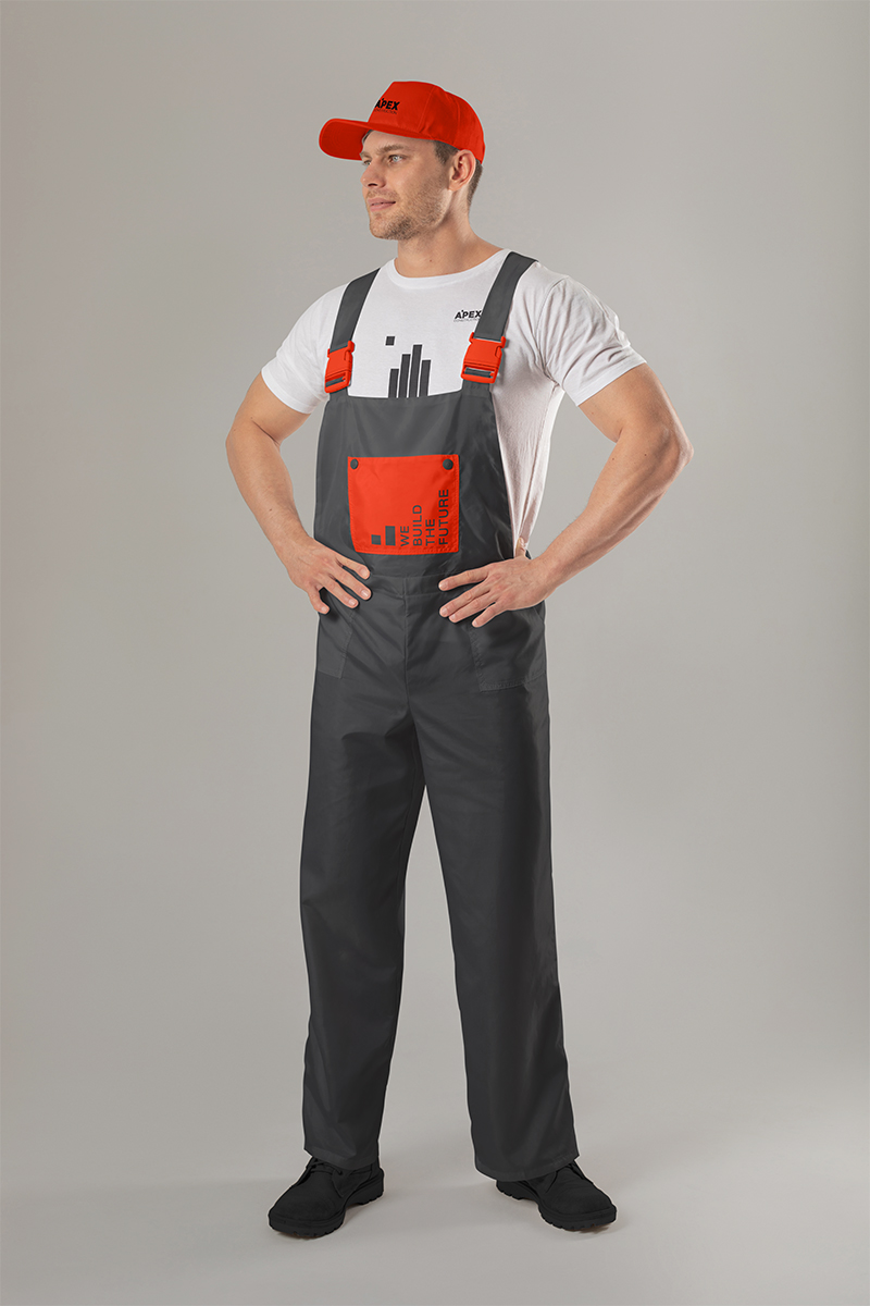 Construction Worker Looking to the Side