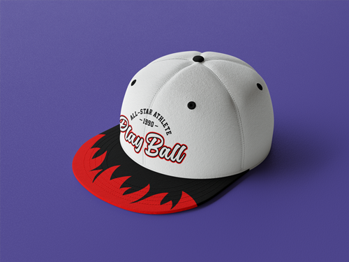 Casquette de base-ball vue de haut