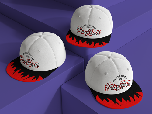 Casquette de baseball vue de haut
