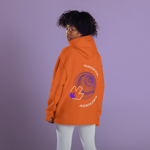 Woman in a Hoodie Looking Back 