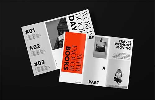 Two Brochures High Angle View