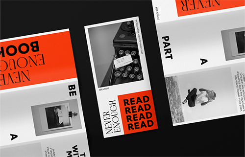 Brochure Collection High Angle View