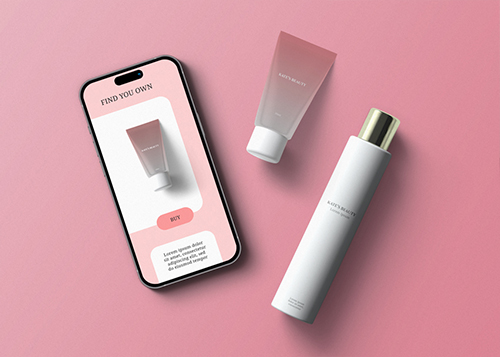 Флаконы для косметики и iPhone