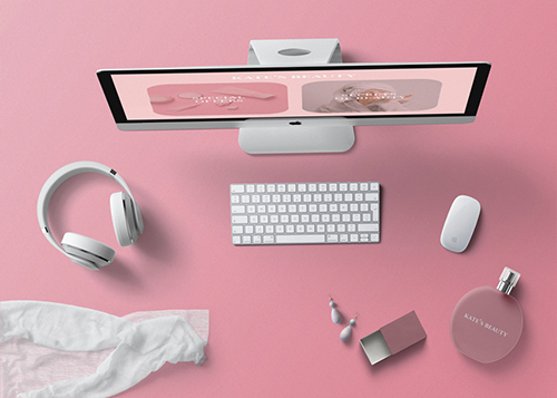 Косметика, iMac и наушники