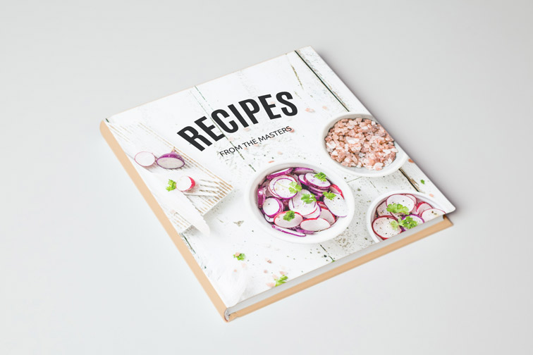 High Angle View of a Tilted Book