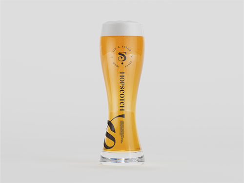 Verre à bière Vue de face