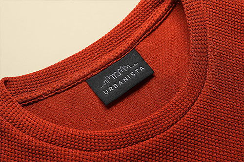 Clothing Tag on a Sweater