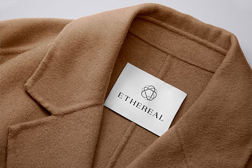 Clothing Tag on a Fall Jacket