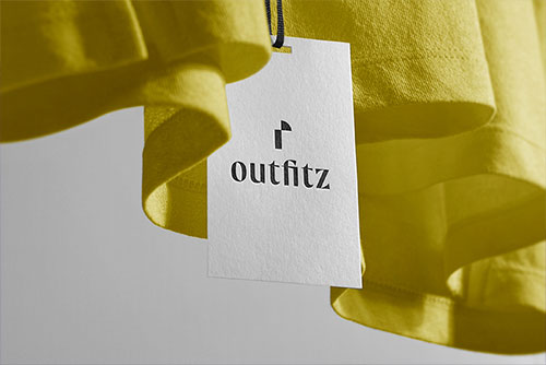 Clothing Tag on a Hanging T-shirt