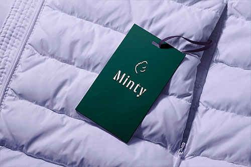 Apparel Tag on a Winter Jacket