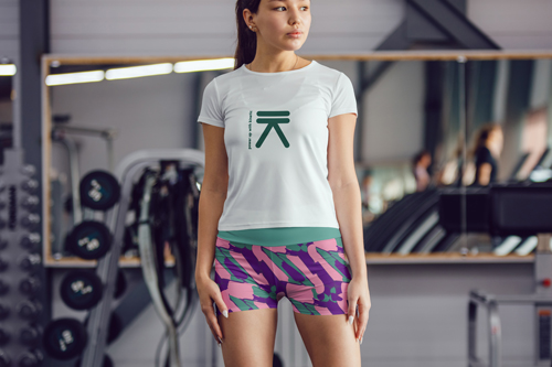 Woman Posing in a Gym