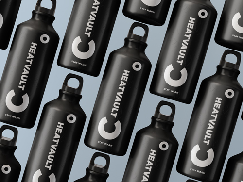 Thermos Bottle Tilted View