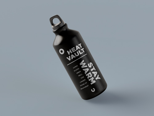 Single Thermos Tilted View