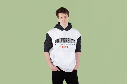 Man Posing in Front of a Camera