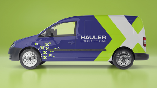 Branded Furgon Side View